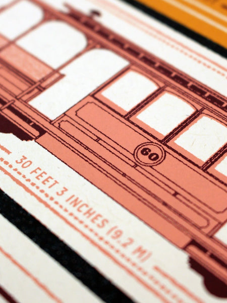 SAN FRAN CABLE CARS - PINK