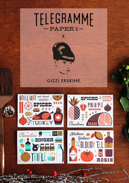 Telegramme x Gizzi Erskine Season's Eatings Christmas Card Set