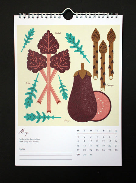Telegramme Paper Co. Illustrated Calendar 2017