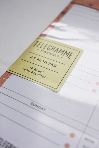 WEEKLY PLANNER A5 NOTEPAD