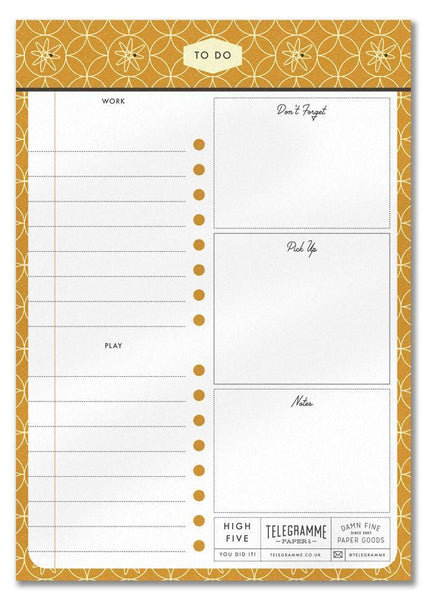TO DO LIST A5 NOTEPAD