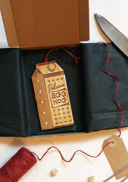 EGGNOG CHRISTMAS ORNAMENT