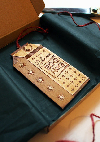EGGNOG CHRISTMAS ORNAMENT