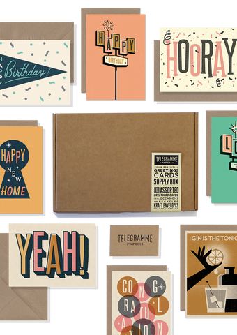 Essential Greetings Card Supply Box - 10 card set