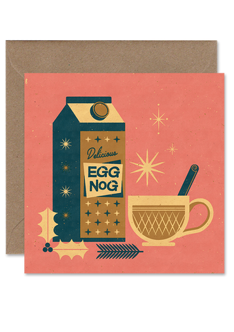 Eggnog Christmas Card