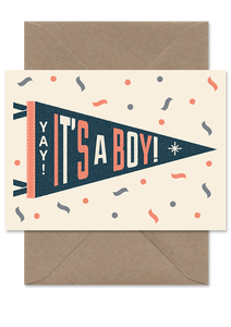 IT'S A BOY PENNANT