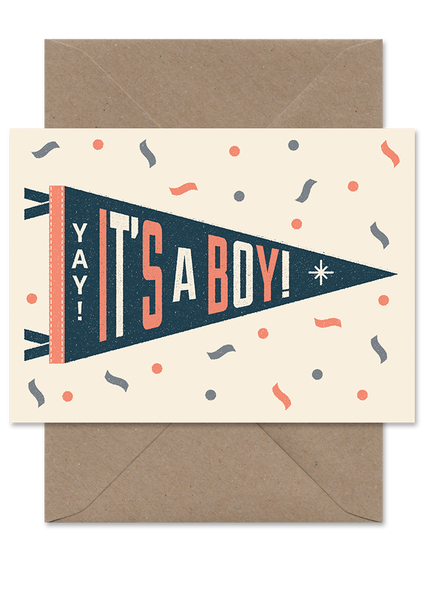 IT'S A BOY PENNANT