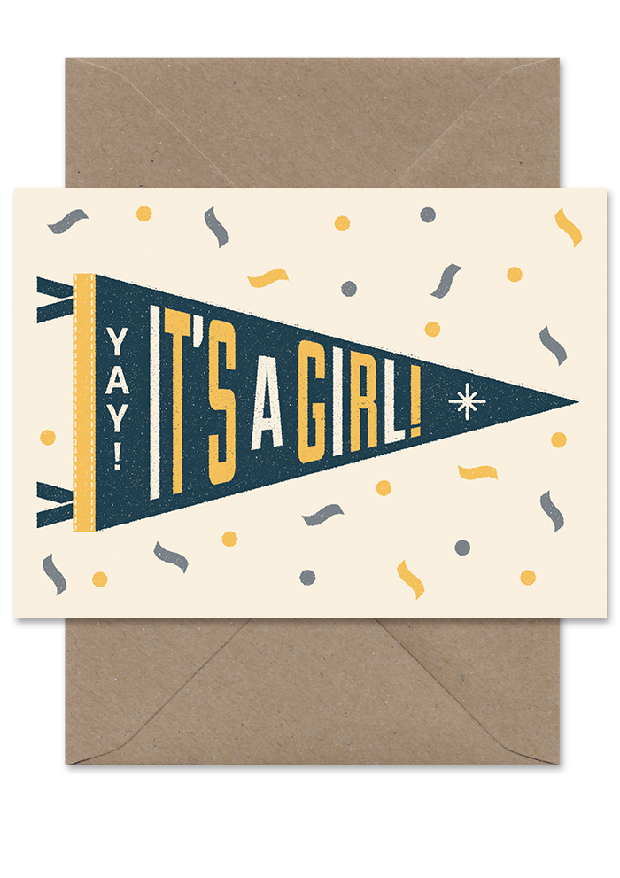 IT'S A GIRL PENNANT