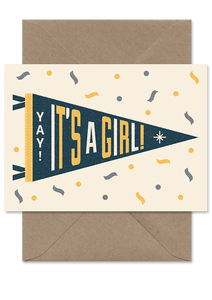 IT'S A GIRL PENNANT