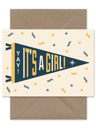 IT'S A GIRL PENNANT