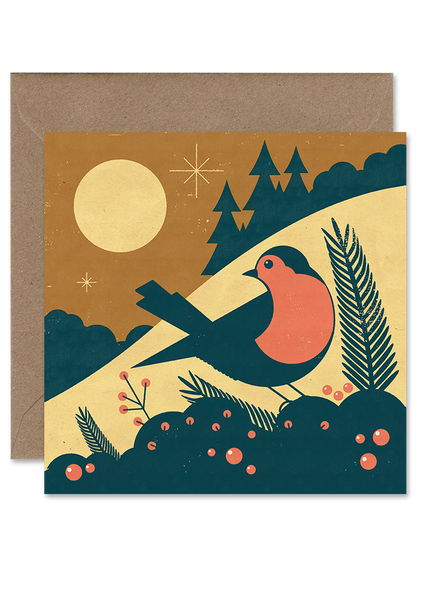 Robin Christmas Card