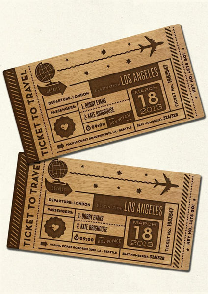 PERSONALISED TICKET - TRAVEL