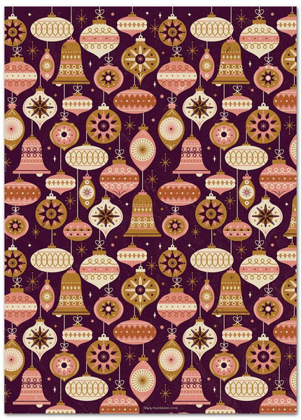 Christmas Baubles Gift Wrap